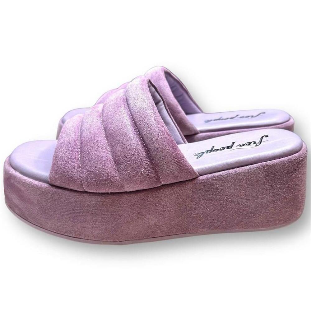 Free People Purple Platform Sandals